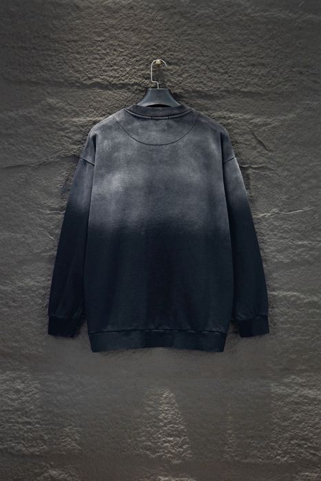 PRADA мужской свитшот черный серый вареный оригинал кофта батник