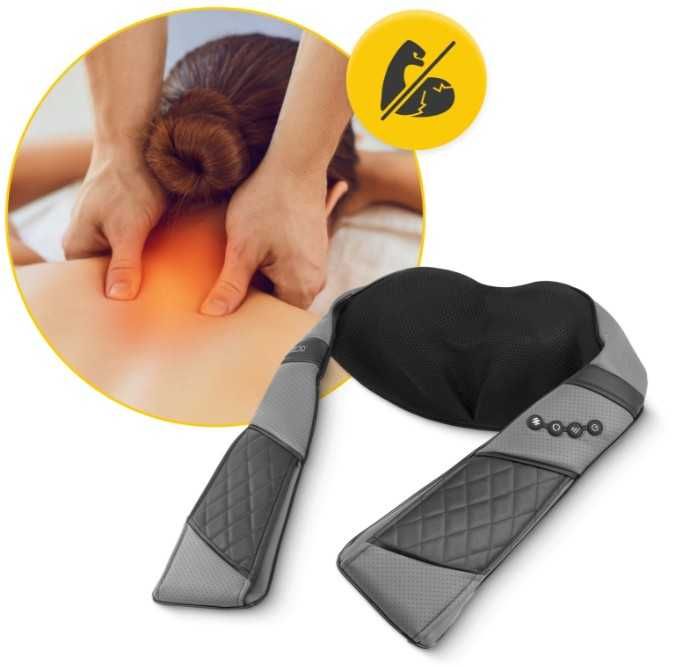 Masażer Pas masujący kark ramiona plecy shiatsu LUXURY+ 4FIZJO ORGINAŁ !!