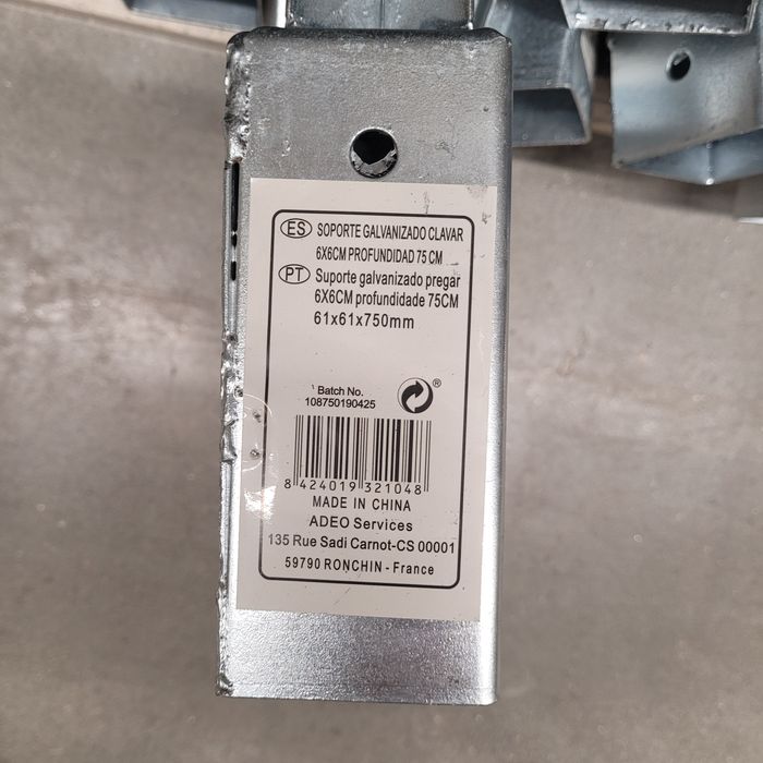 Suporte de tubo 60mm para profundidade