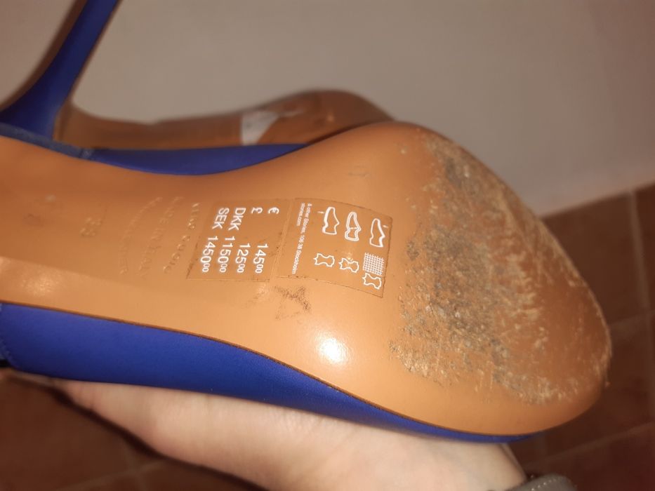Piekne niebieskie buty Vero Cuoio