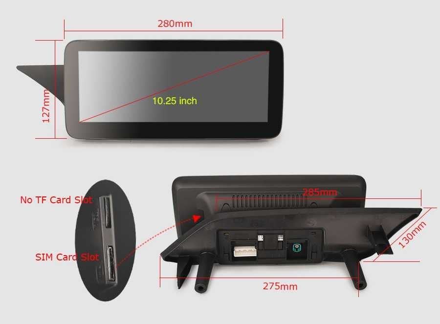CarPlay Android Auto Radio DAB+ Opcja Bluetooth YouTube Yanosik Android USB GPS WiFi 4G MP3 Mercedes E W212 System NTG5.0 BOSE