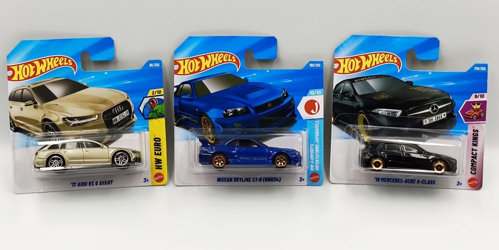 3 x Hot Wheels - Nissan / Audi / Mercedes