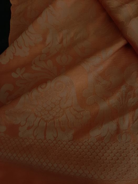 Colcha Vintage Cor Pêssego Jacquard