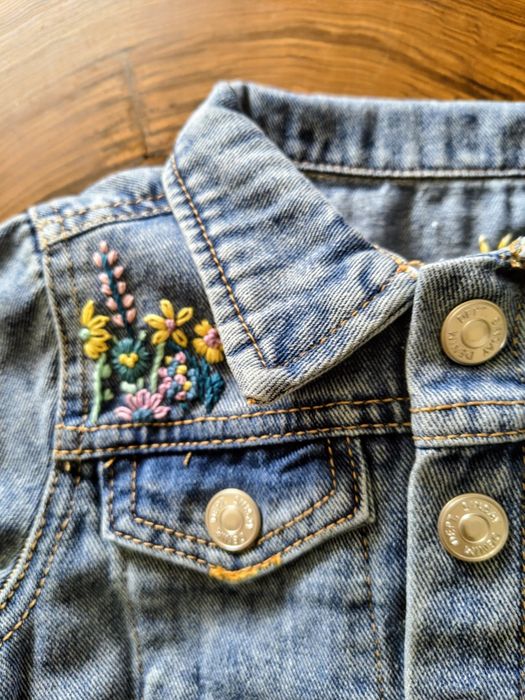 Kurtka jeansowa HANDMADE