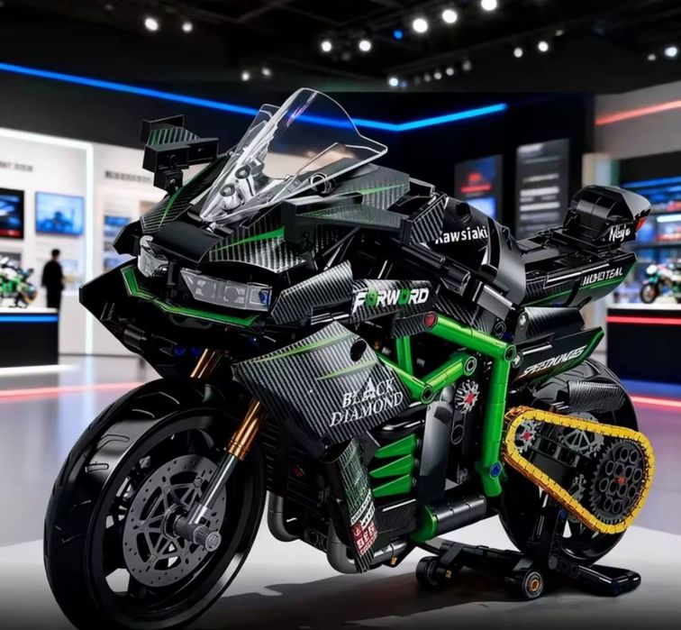 【エピ　ページ】 Конструктор мотоцикл Kawasaki ninja ZX - 695 блоков Lego Technic