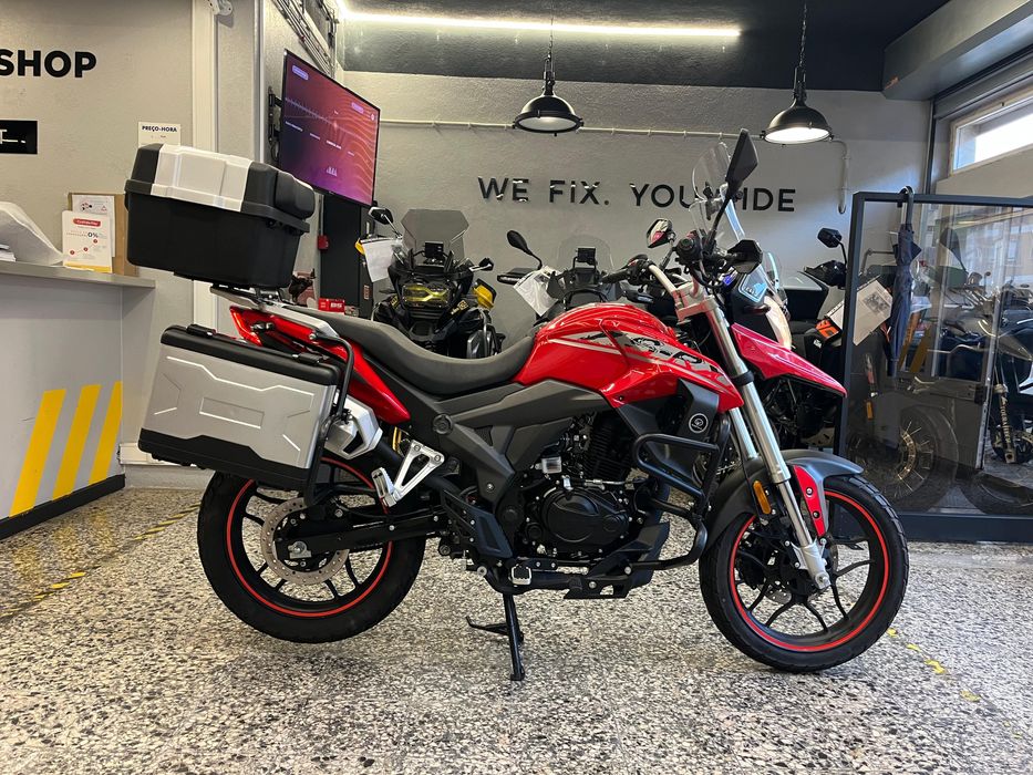 VORTEX RX1 125 cc de 2022 em Óptimo estado com 3 malas e Crashbars