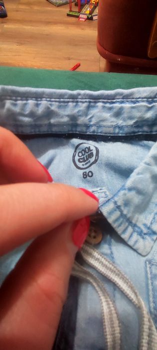 Body koszulowe chłopięce denim