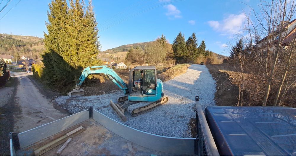 Utwardzenie terenu,drog dojazdowych / wywóz ziemi/ kopar