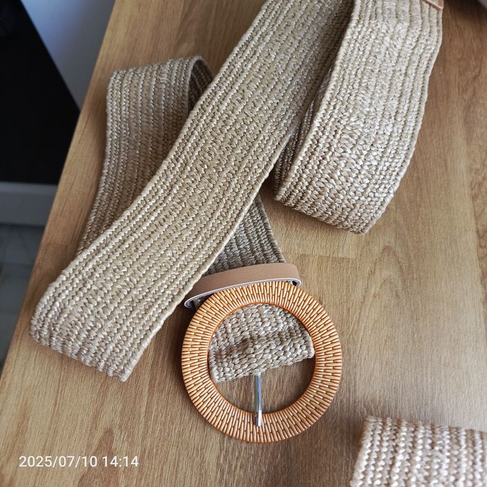 Nowy gumowany pasek 5 cm szerokości pleciony rozciągliwy Boho