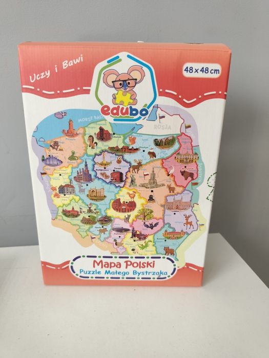 Puzzle Mapa Polski edubo 79 elementów