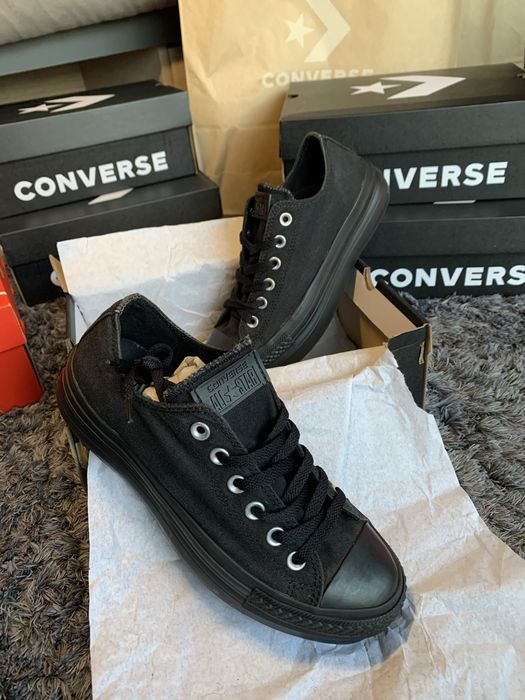 Converse All Star - Chuck Taylor Lift Platform ALL BLACK — COMO NOVAS em Caixa (Tam 39)