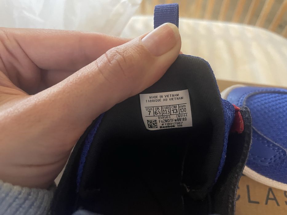 Buciki buty wsuwane adidasy Reebok 23,5 13cm
