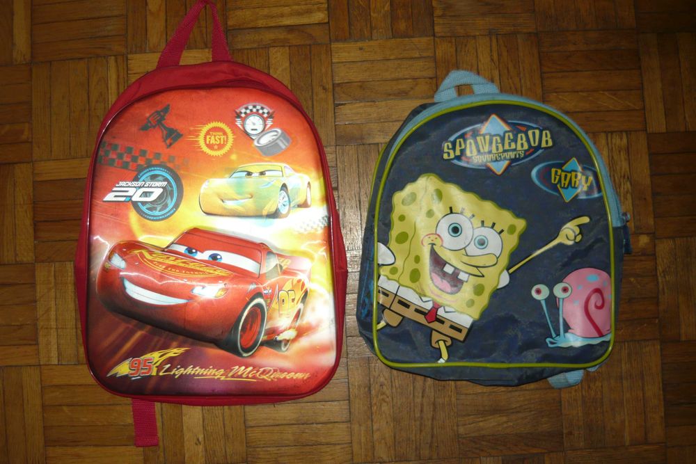 Plecaki McQueen i SpongeBob - plecak z bajki
