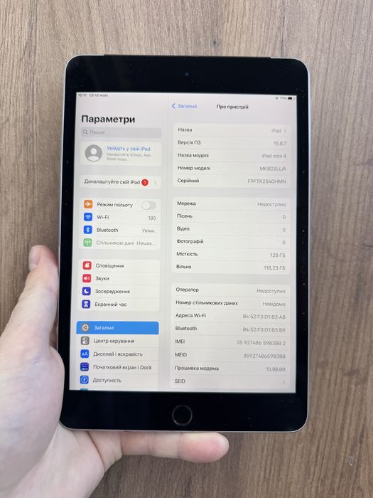 Apple IPad Mini 4  128gb LTE