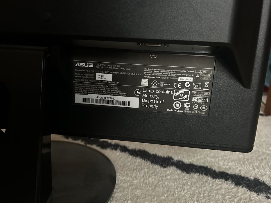 Monitor Asus VH222D 22”