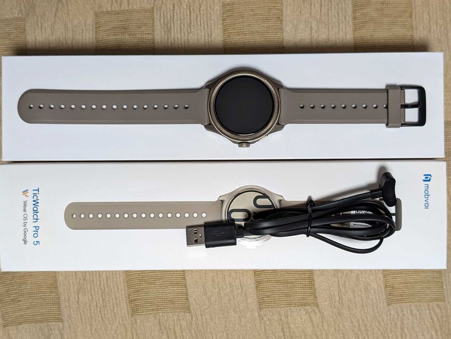 Смарт годинник Mobvoi Ticwatch Pro 5 Sandstone WearOS