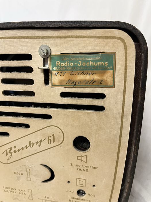 Stare radio drewniane Firmy AEG stylowe Starocia