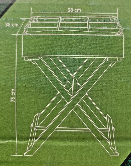 Doniczka na zioła drewniana skrzynka na balkon ogród taras na kwiaty