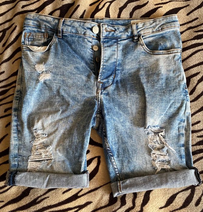 Новые мужские джинсовые шорты