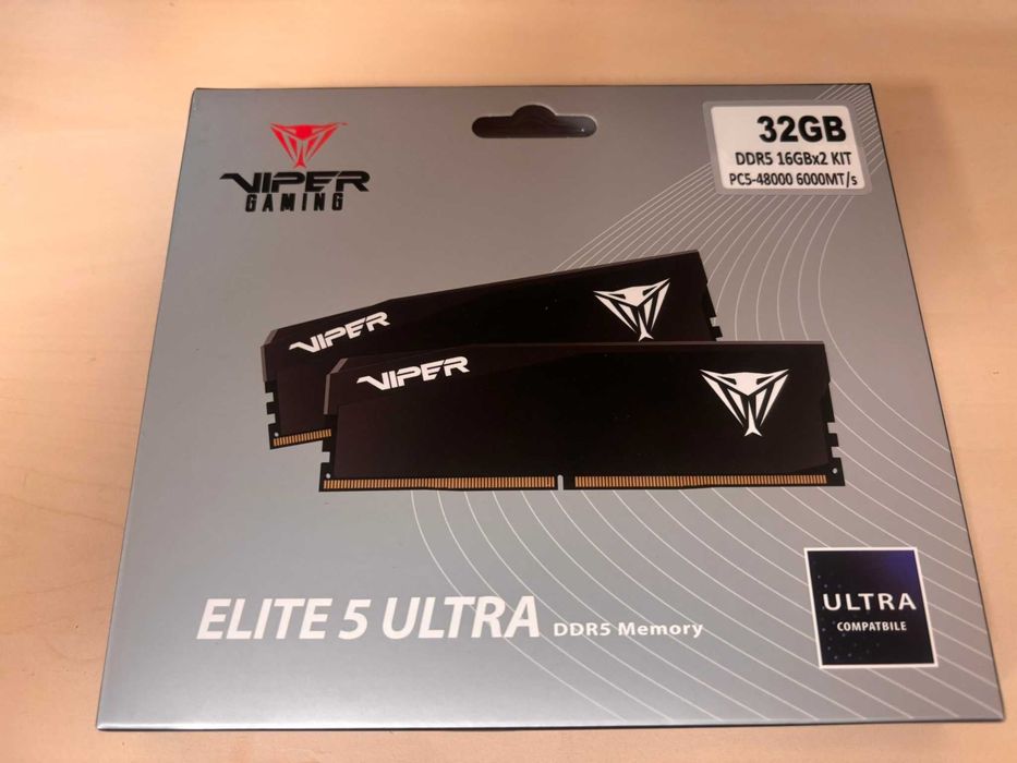 NOWA Pamięć Patriot Viper Elite 5 Ultra DDR5 32 GB (2x16GB) 6000MHz, CL28 XMP EXPO VEU532G6028K polska dystrybucja - Zaplombowana