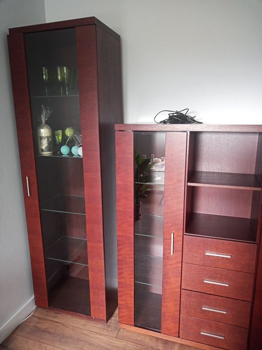 Komoda z witryną- kolekcja Arras