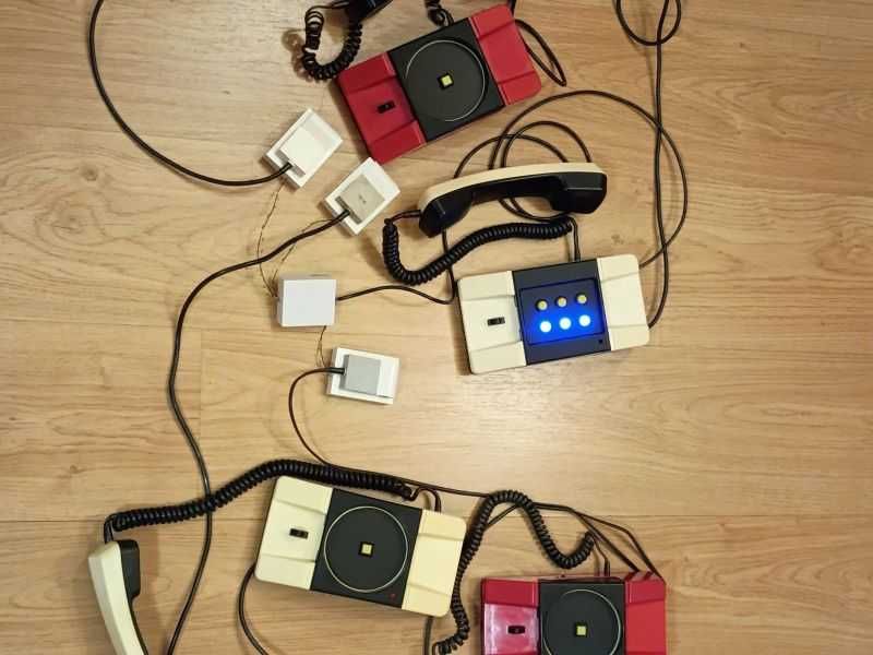 Centralka interkom telefon PRL RWT zabawka