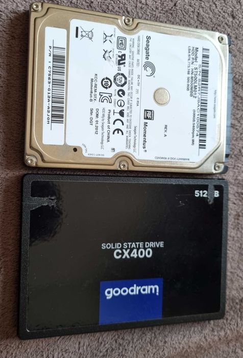 Dwa dyski 512GB SSD i 500GB zamienie na telefon badz cos innego