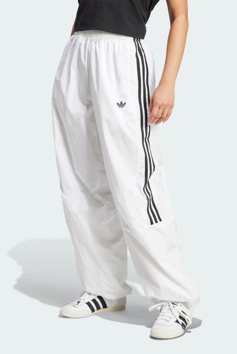 Оригінал спортивні штани Joggers TEAMGEIST TP JD0257 Donna Bianc  жіночі XS  білі спортивні повсякденні логотип оригінал смужки літо осінь демісезон