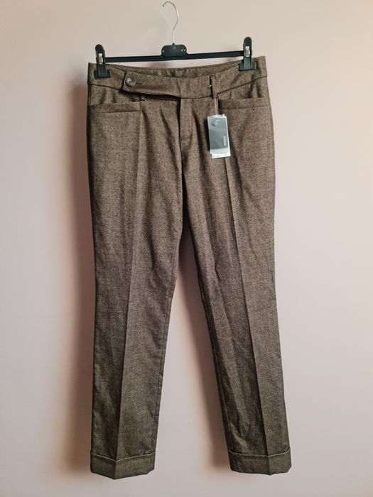 Spodnie brązowe cygaretki