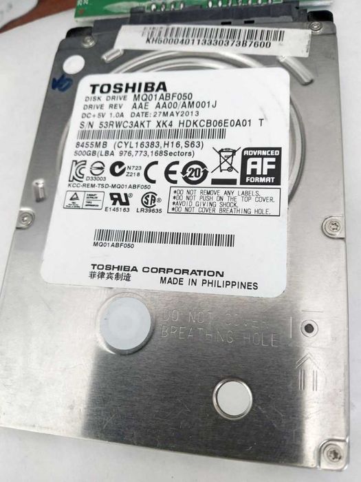 Жорсткий диск 500GB 5400rpm 8MB 2.5" SATAIII без проблем