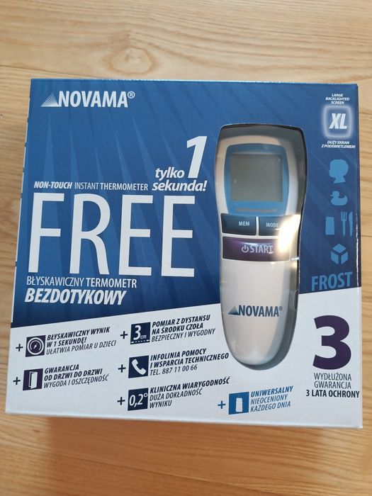 Termometr bezdotykowy Novama