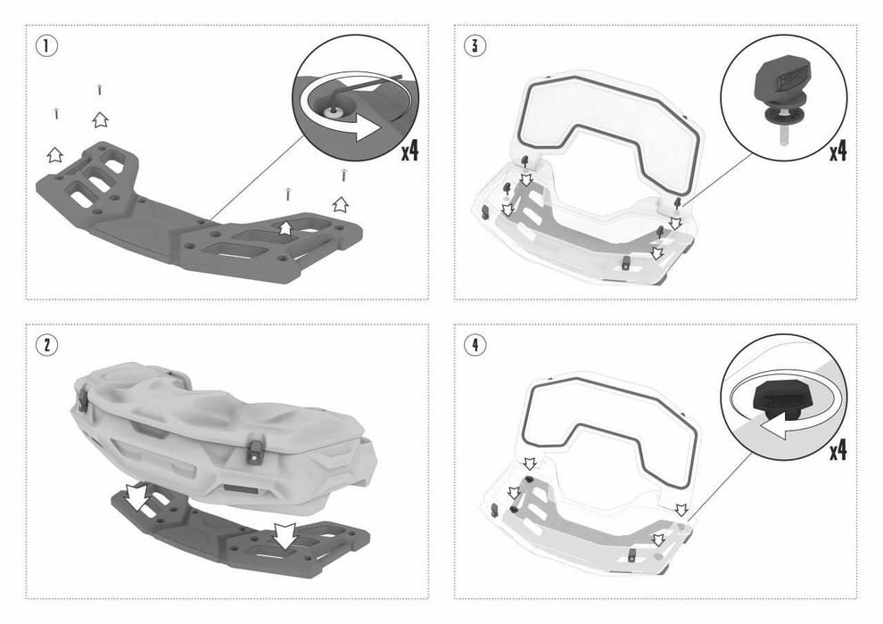 Кофр для квадроцикла Linhai Landforce Valor 650 (Швидкоз'єм) багажник