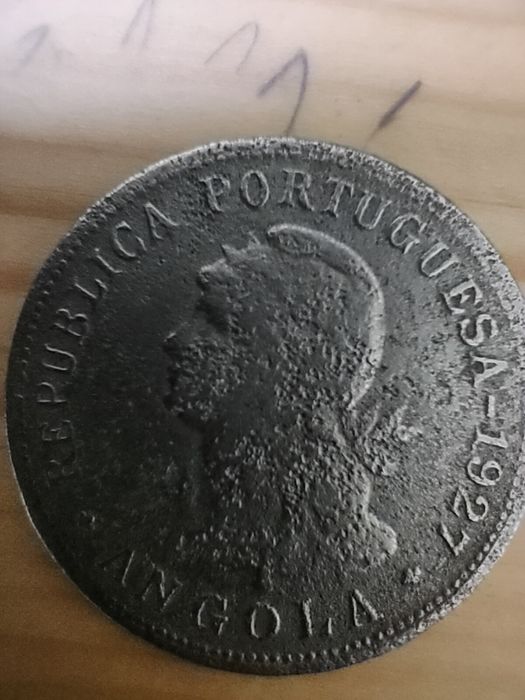 Moeda de Angola 50 centavos de 1927