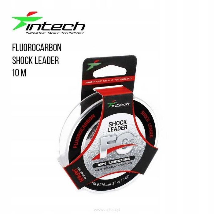 100% fluorocarbon INTECH FC SHOCK LEADER 0,123mm 10m 1,0kg
