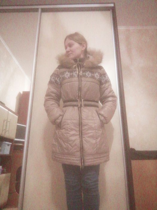 Пальто пуховик зимнее  на девочку женское