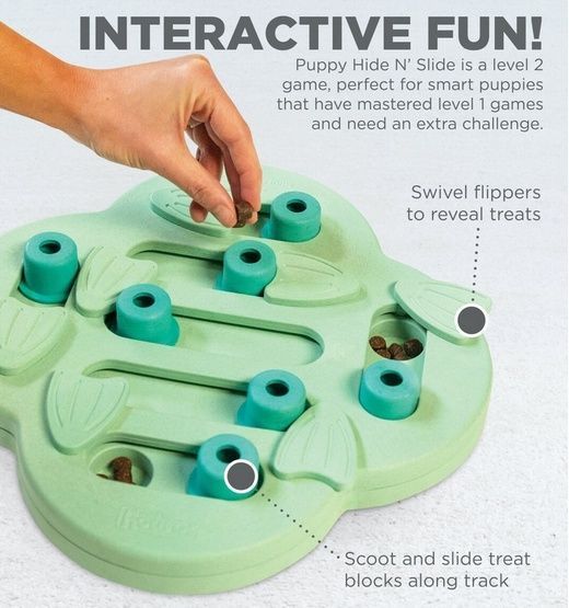 Gra węchowa dla szczeniaka - łamigłówka na przysmaki Hide 'N Slide 2