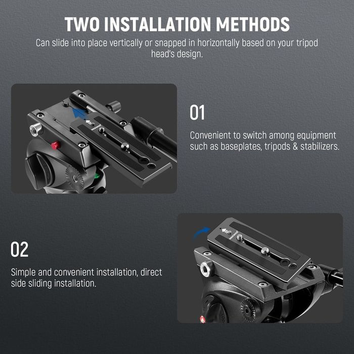 Szybkozłączka do głowicy statywowej NEEWER QR5, 501PL