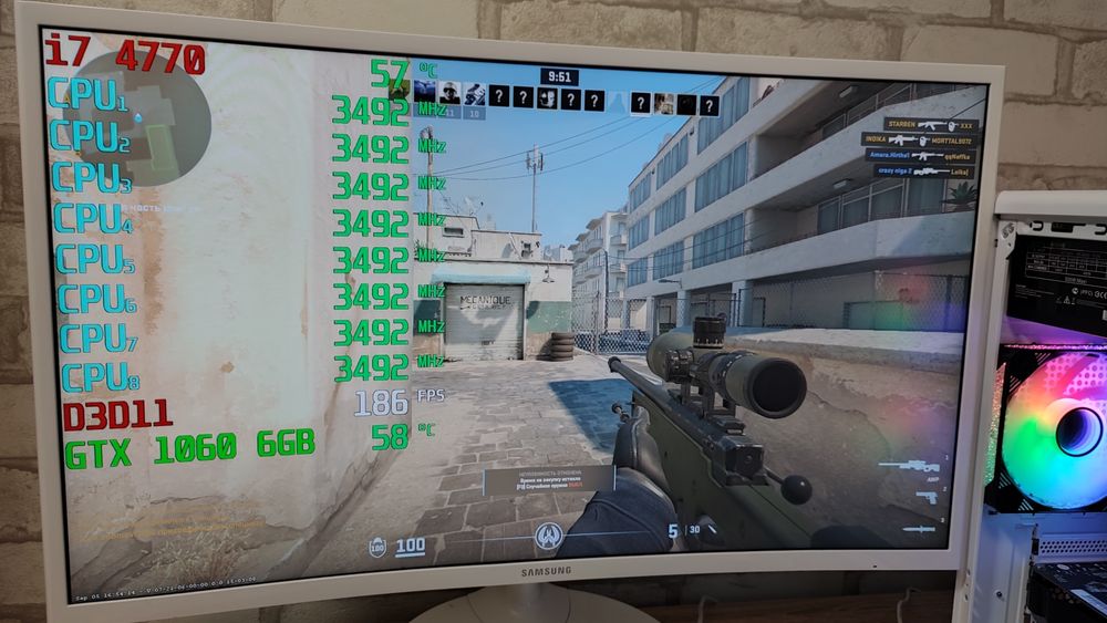 Игровой ПК i7 GTX 1060 6GB CS 2 GTA5 WOT fortnite DoTa2 PUBG RUST