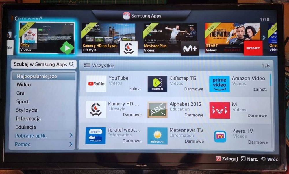 TV LED Samsung 40 cali