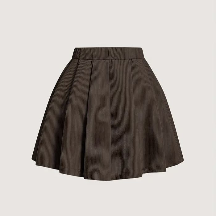 коричнева вельветова спідниця