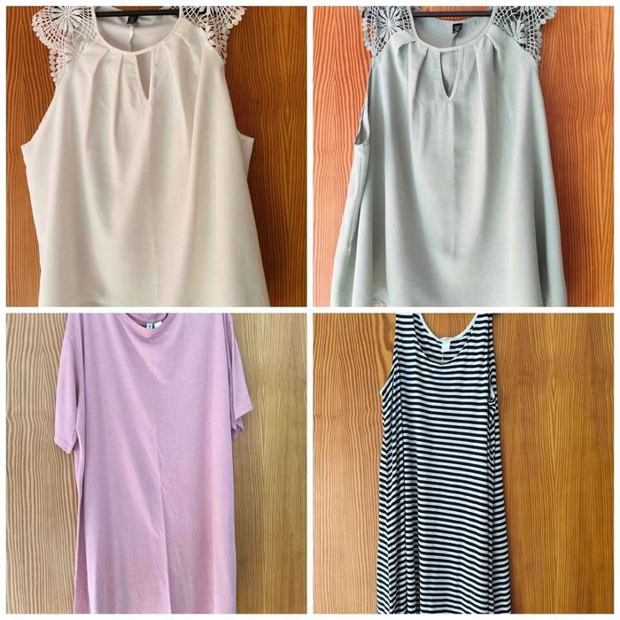 Camisolas, calções, calças, pijamas de L, XL, XXL, 4XL, 5XL, 46, 48 e 54