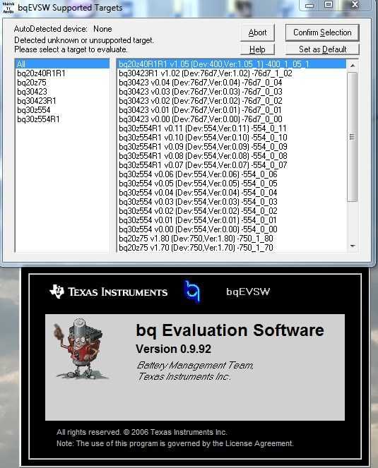 Программатор EV2400 отладчик аккумуляторов полностью совместим EV2300