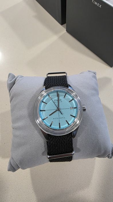 Timex Marlin azul tiffany automático - como novo