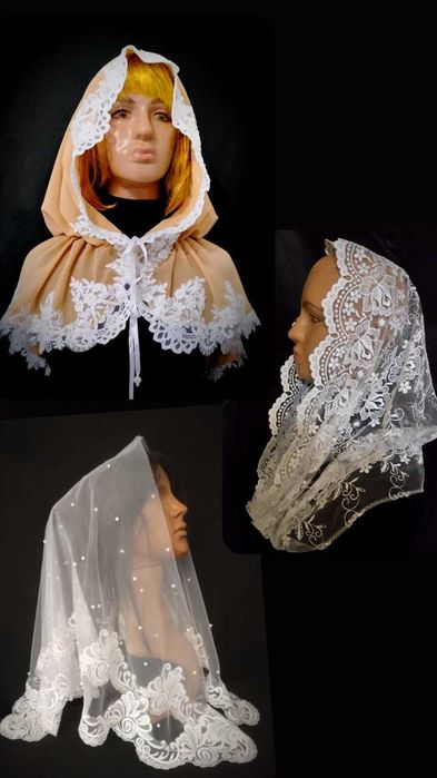 Читай опис! Шарф хустка у церкву на хрестини весілля вінчання в храм