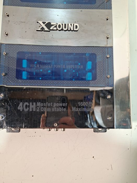 Wzmacniacz samochodowy Xzound Shark B767 4-kanałowy – sprawny