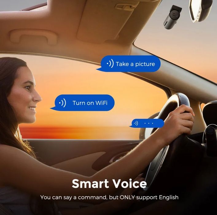 Kit 2 Câmaras Auto dashcam Azdome m300s 4k vigilância 24H wifi GPS Voz