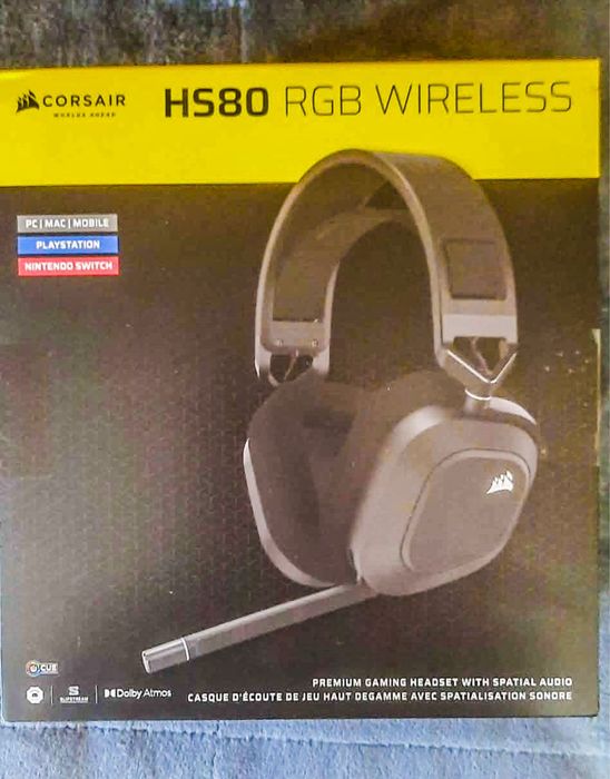 Навушники Corsair HS80 RGB Wireless Multiplatform