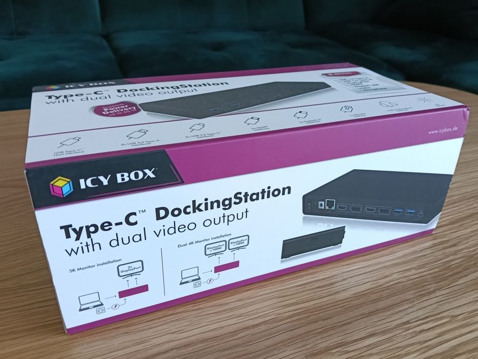 Stacja dokująca ICY BOX IB‑DK2245AC USB‑C – nowa, nieużywana