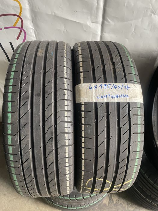 Pneus 195/45/17 Continental  todos Iguais Impecaveis