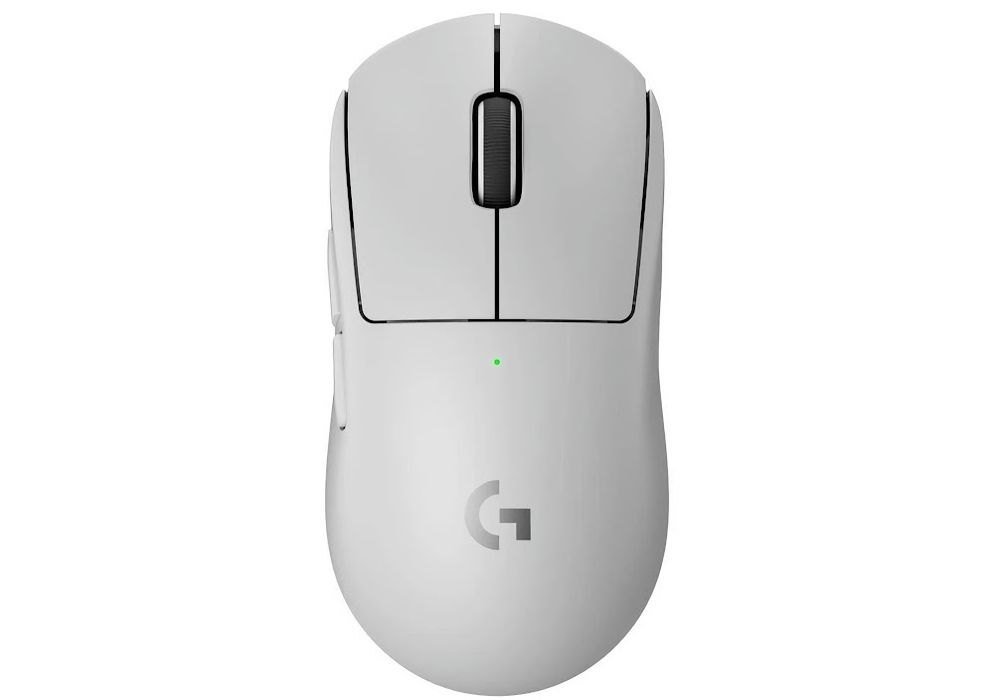 Бездротова ігрова оптична миша Logitech G PRO X SUPERLIGHT 2 White - ультралегка конструкція, сумісність з бездротовою зарядкою Powerplay, 44000 DPI